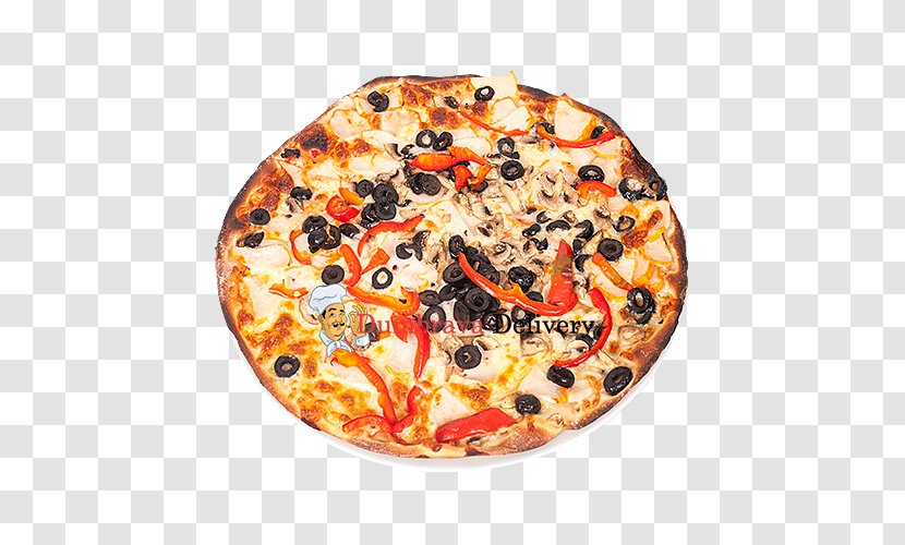 Sicilian Pizza California-style Cuisine Cheese - Delivery Transparent PNG