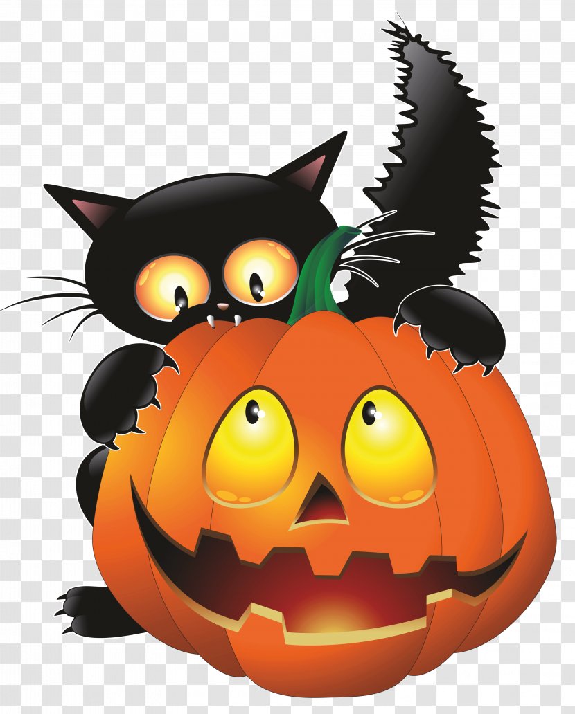 Cat Halloween Clip Art - Snout - Witch Transparent PNG