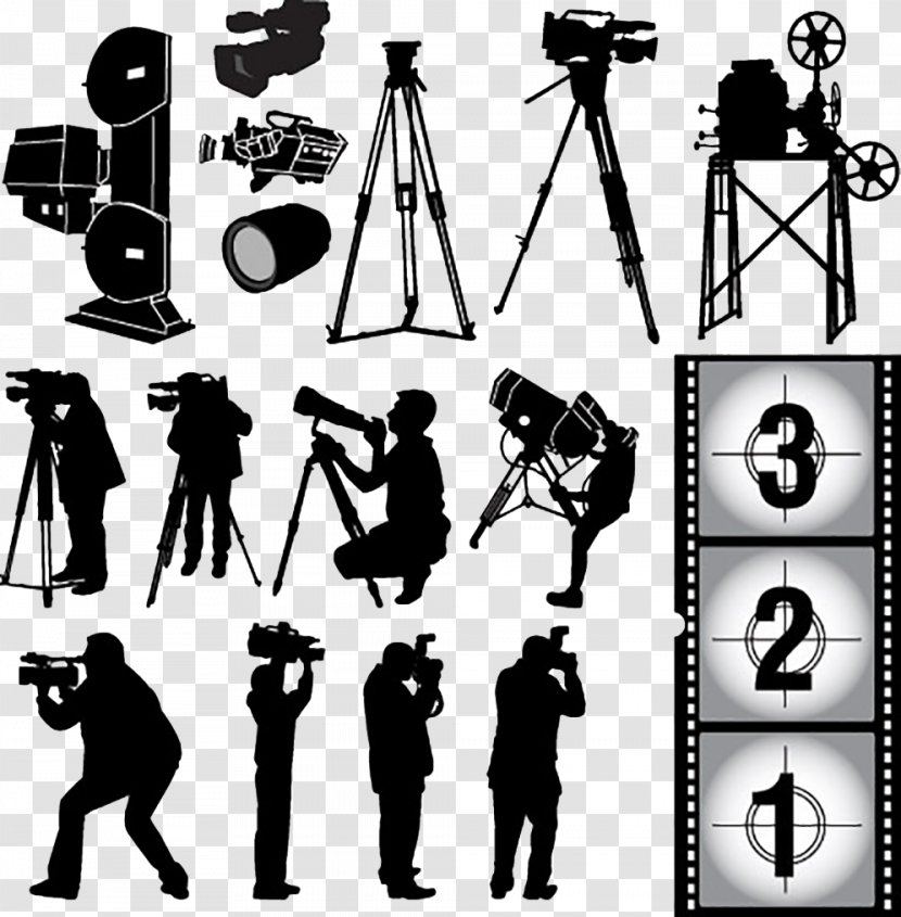 Photographic Film Camera Photography - Press Silhouette Transparent PNG