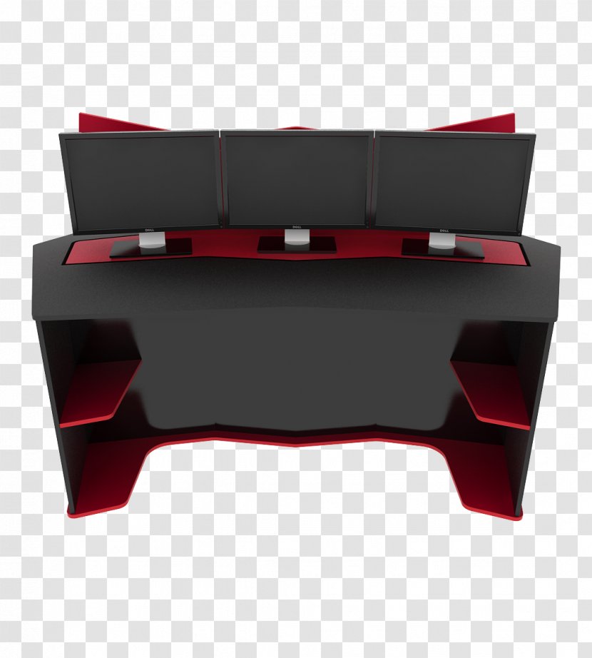 Computer Desk Video Game Standing Sit-stand - Red Transparent PNG
