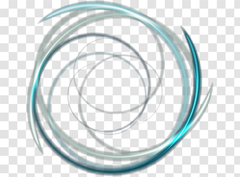 Technology Circle Font - Material - Cool Blue Ring Transparent PNG