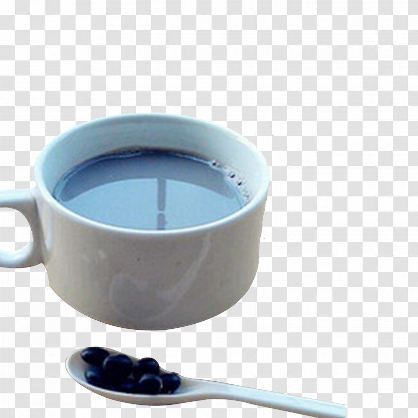 Coffee Cup Soy Milk Tea - Black Beans And Transparent PNG