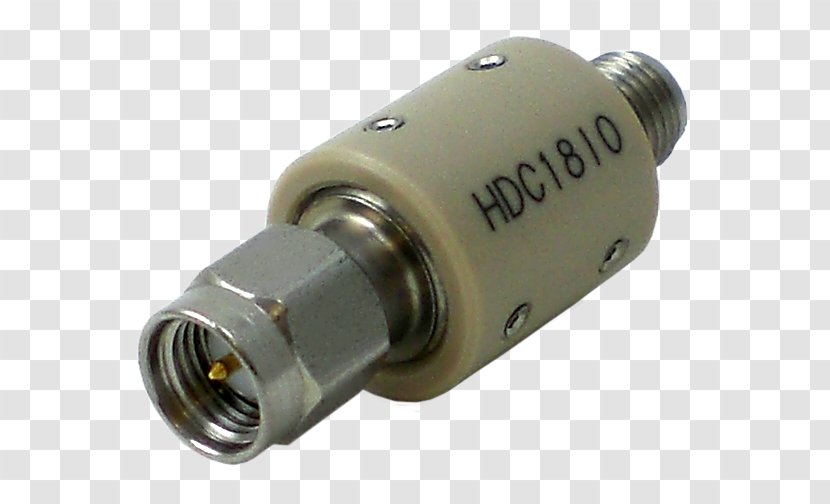 Coaxial Cable DC Block SMA Connector Electronic Component Hertz - Isolator - Mechanical Male Table Transparent PNG