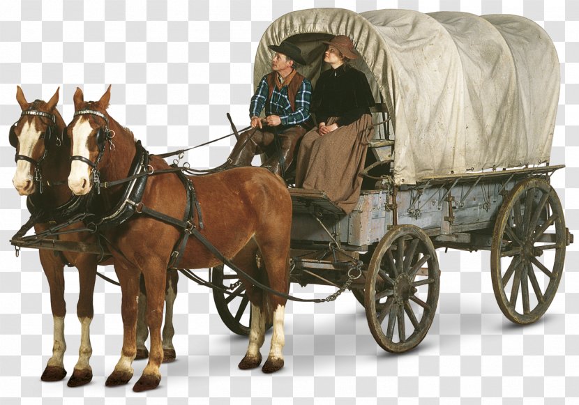 Oregon Trail Western United States American Frontier Ox Car - Stagecoach Transparent PNG