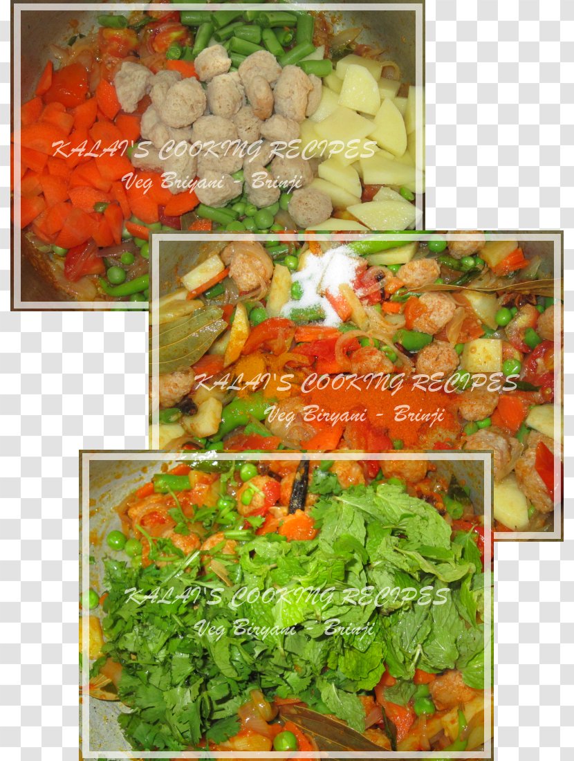 Vegetarian Cuisine Asian Middle Eastern Leaf Vegetable - Vegetarianism - Biriyani Transparent PNG