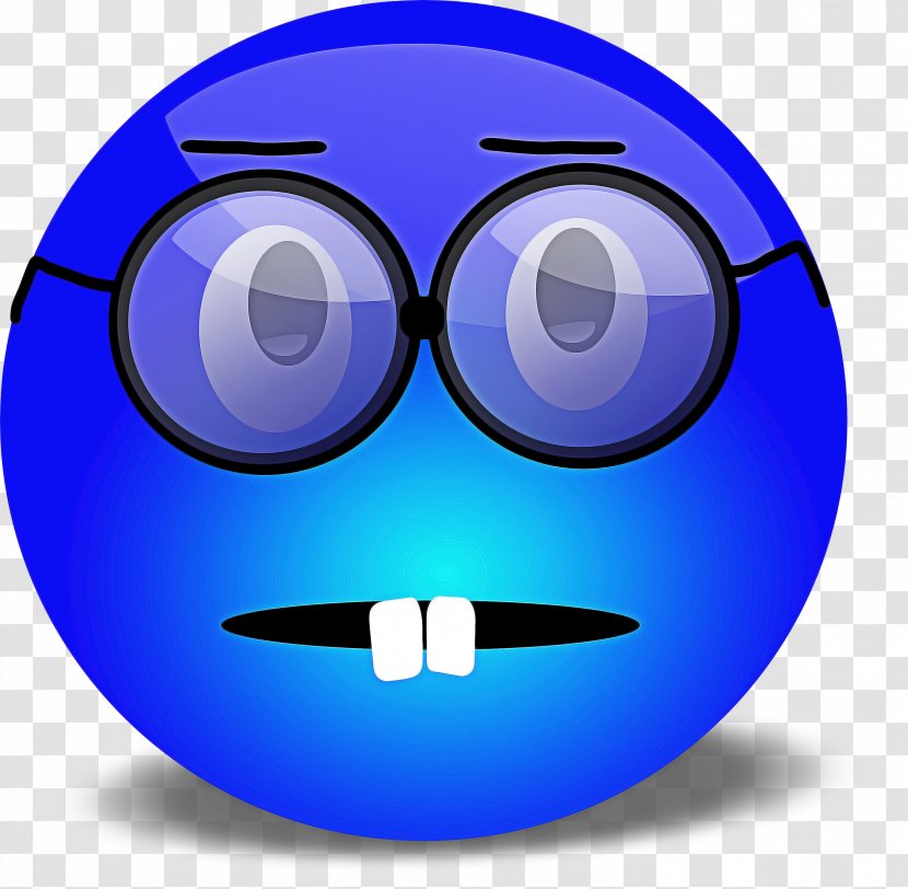 Smiley Face Background - Facial Expression - Symbol Electric Blue Transparent PNG