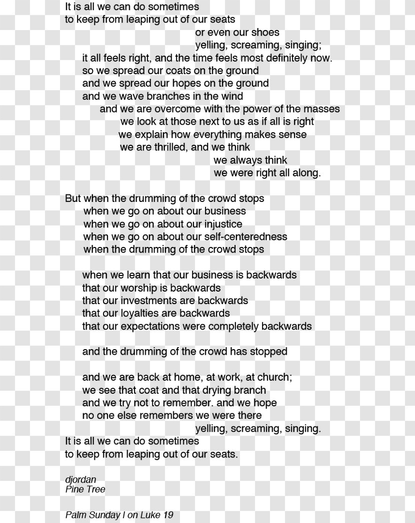 The Poems And Prayers Of Helen Steiner Rice Easter Poetry Palm Sunday Document - Com Transparent PNG