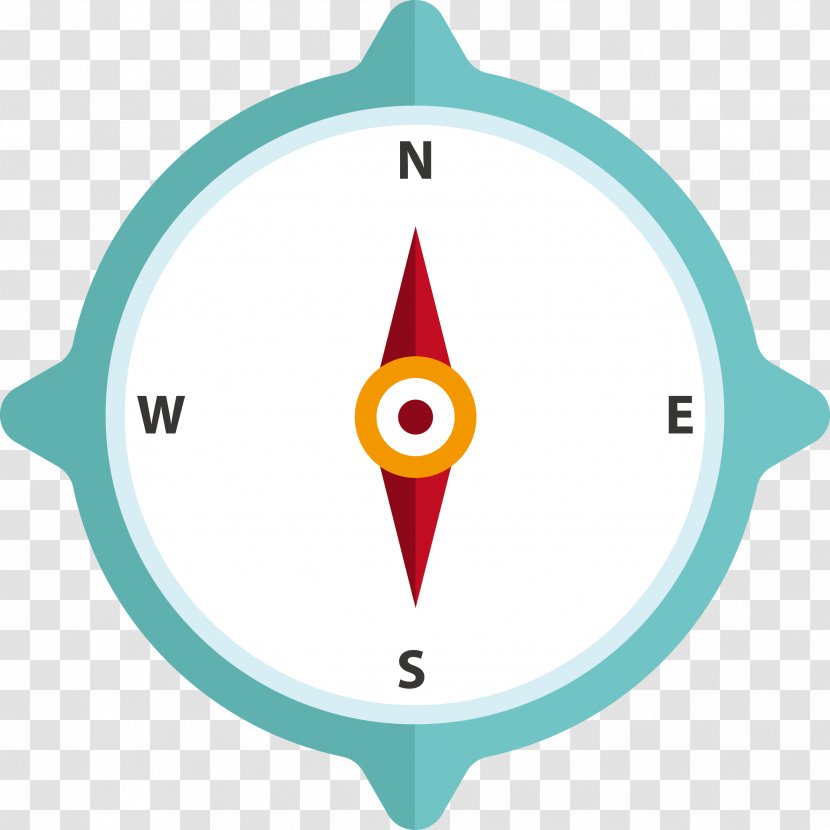 Compass Cartoon - Vector Transparent PNG