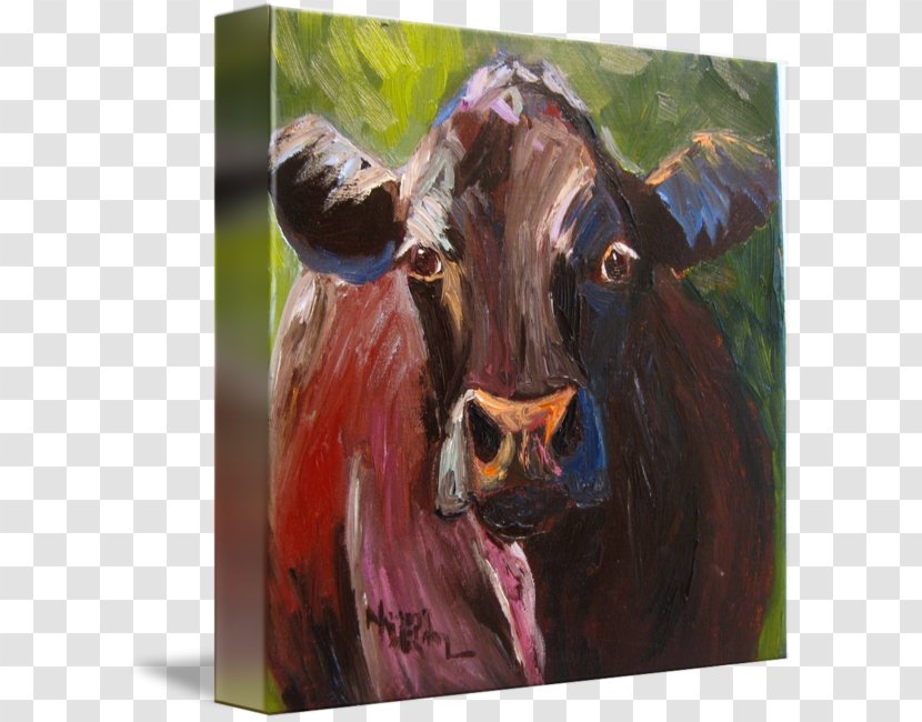 Watercolor Painting Dairy Cattle Angus Portrait - Like Mammal Transparent PNG