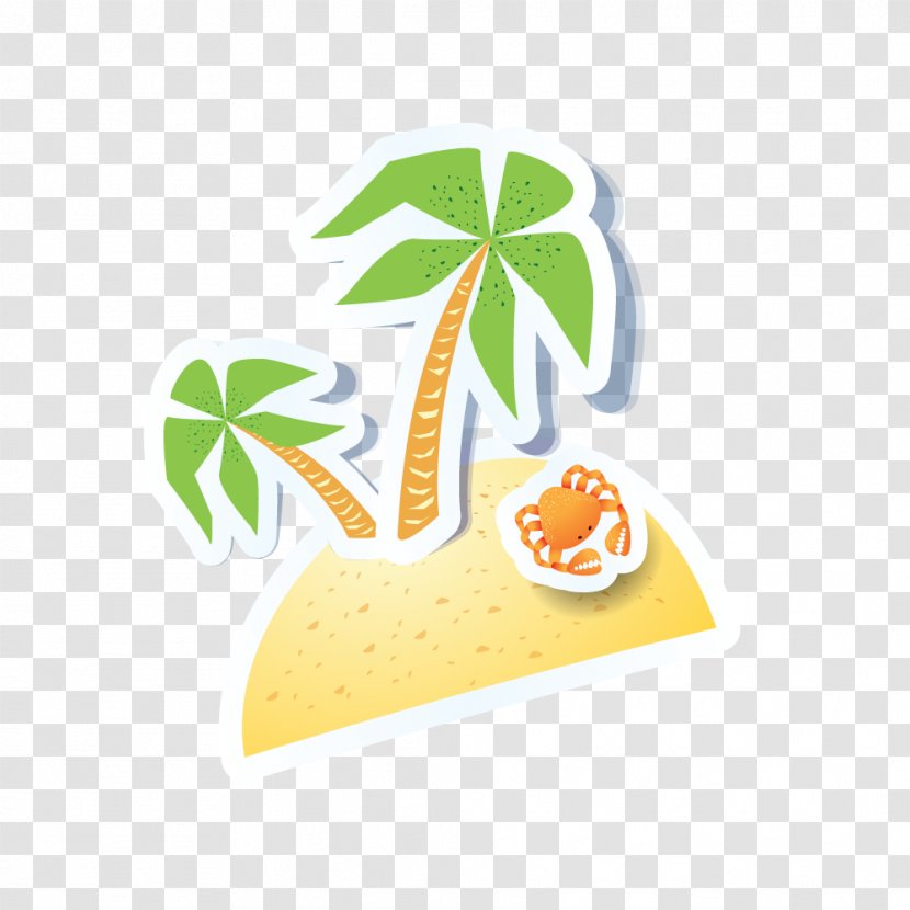 Beach - Fruit - Coconut Tree Transparent PNG