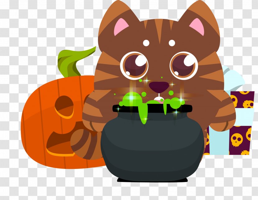 Halloween Costume Disguise Clip Art - Witch - Cute Animal Vector Design Transparent PNG