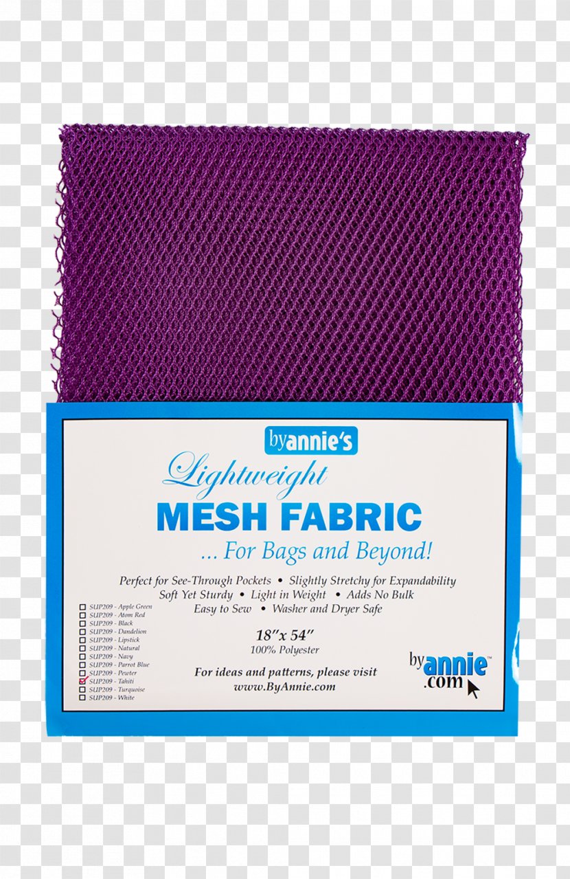 Notions Textile Mesh Bag Tool - Violet Transparent PNG