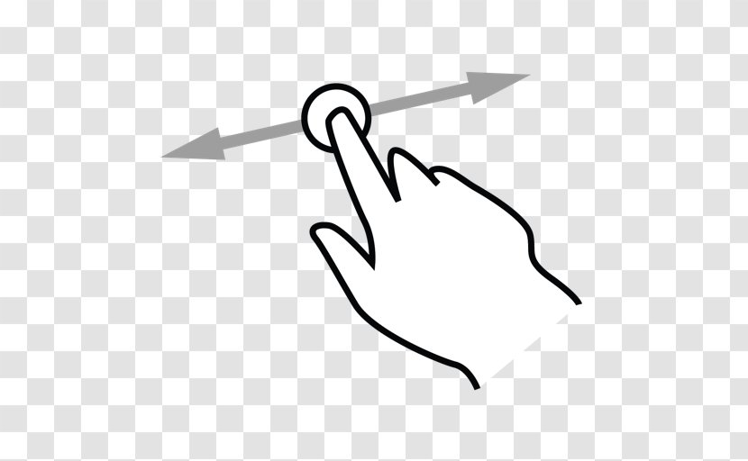 Finger Tap Middle - Swiping - 、Gesture Transparent PNG