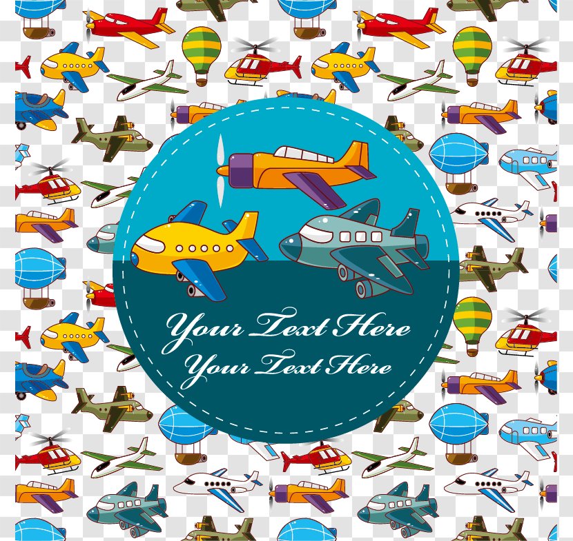 Airplane Cartoon Royalty-free Illustration - Photography - All Kinds Of Aircraft Creative Transparent PNG