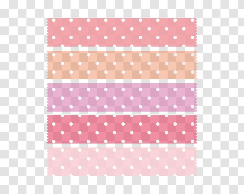 Paper Adhesive Tape Masking Polka Dot - Red Transparent PNG