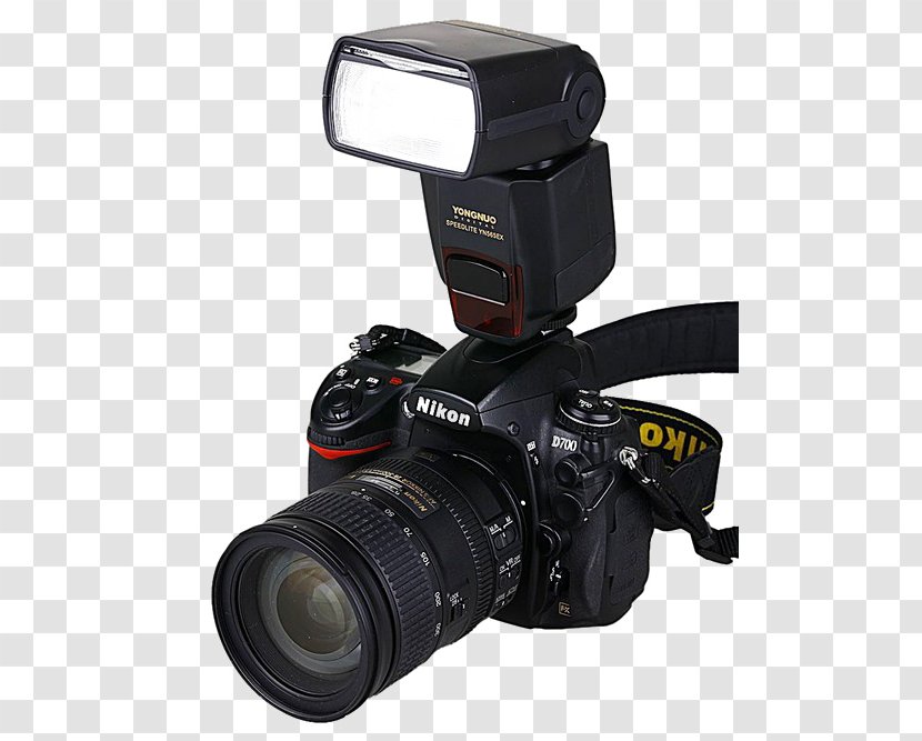 Digital SLR Flash Camera Photography - Lens - With Transparent PNG