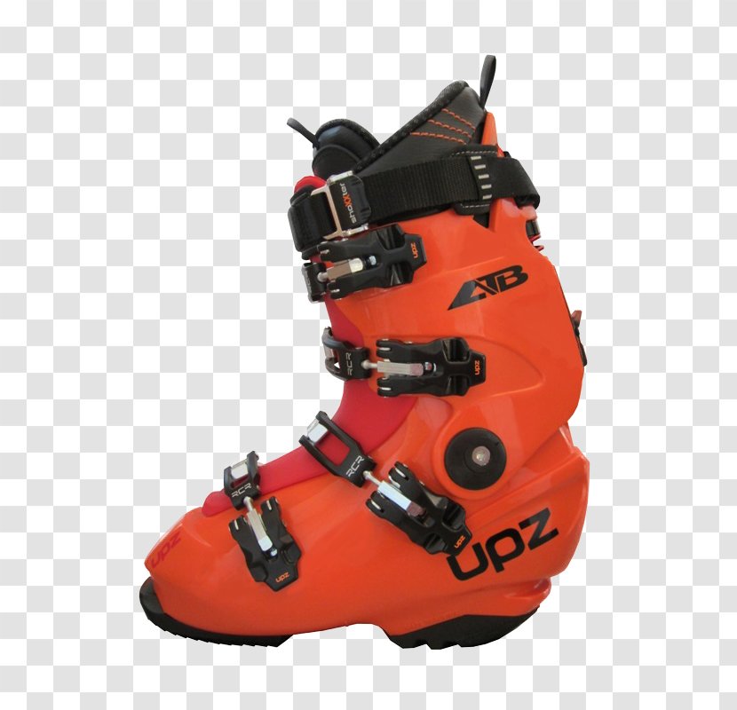 Ski Boots Snowboarding Carved Turn Bindings - Orange - Leather Shoes Transparent PNG