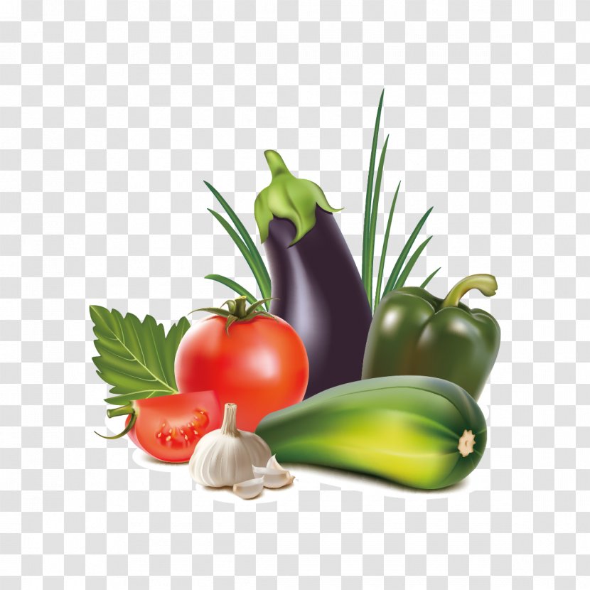 Organic Food Vegetable Fruit Clip Art - Diet - Vector Pattern Transparent PNG
