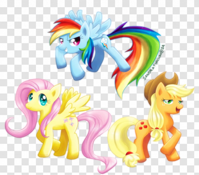 Rainbow Dash Applejack Pony Twilight Sparkle Fluttershy - My Little Transparent PNG