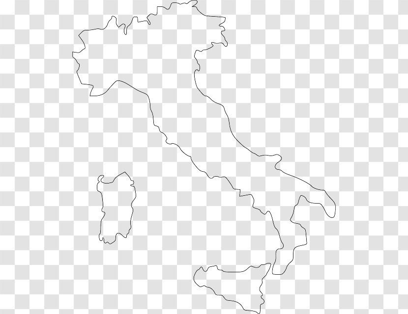 Line Art Map Point Animal - Geography Transparent PNG