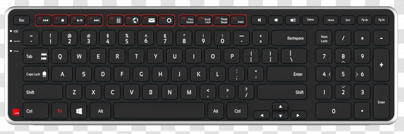 Computer Keyboard Input Devices Electronics Numeric Keypads Laptop - Amplifier Transparent PNG