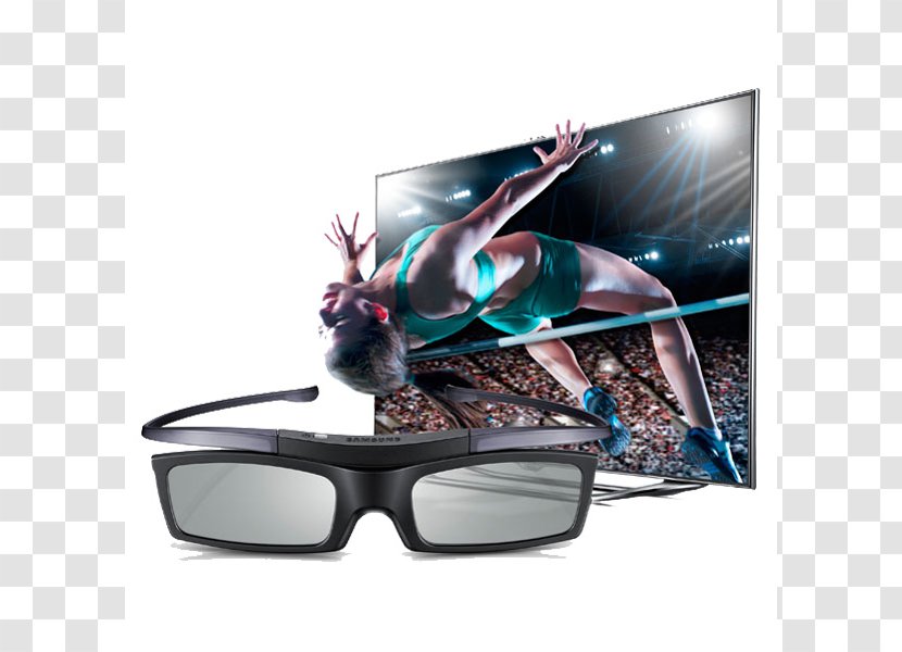 Polarized 3D System Active Shutter Television Samsung - 3d Transparent PNG