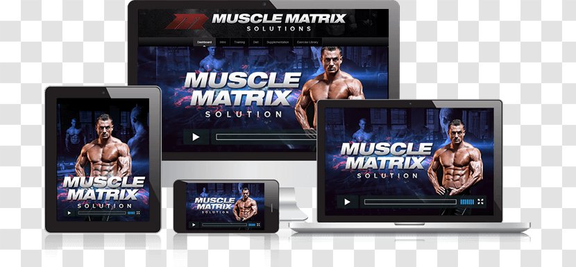 Display Device Advertising Multimedia Electronics - Muscle Fitness Transparent PNG