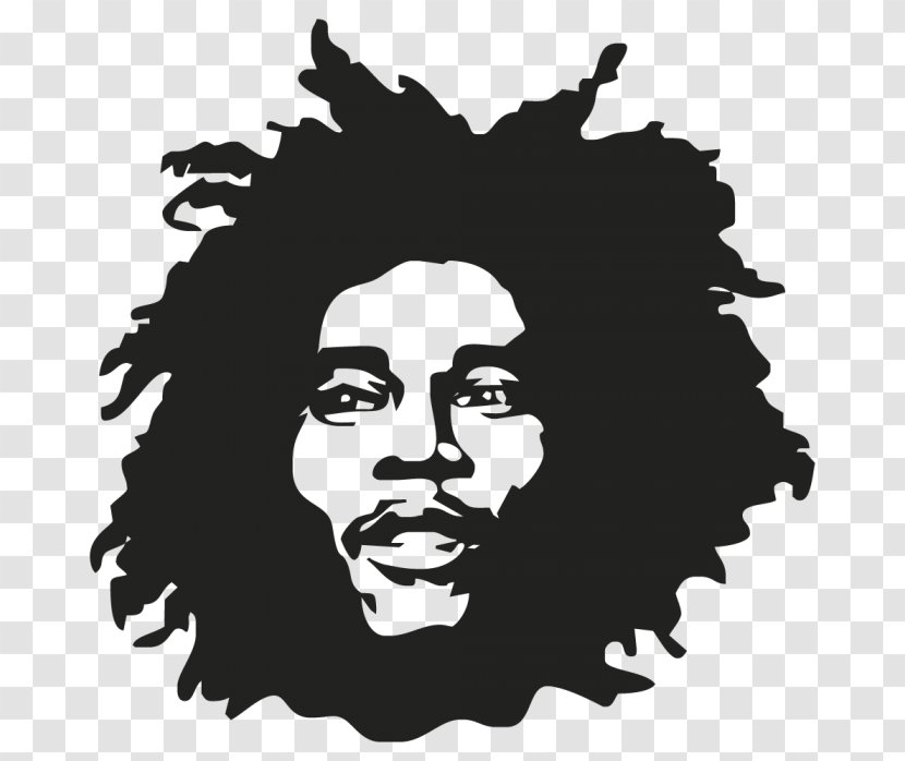 Bob Marley Silhouette Musician Drawing Transparent PNG