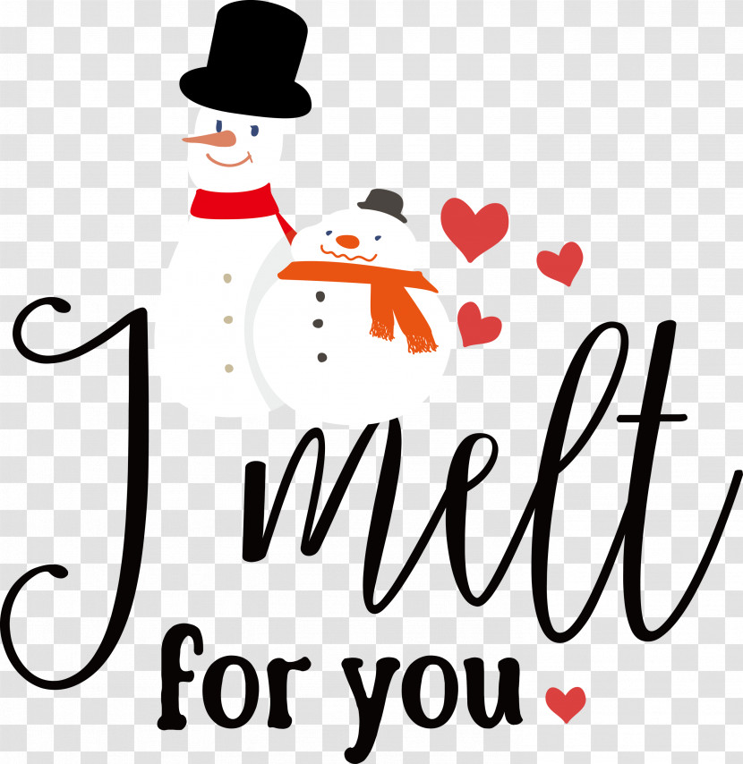 I Melt For You Snowman Winter Transparent PNG