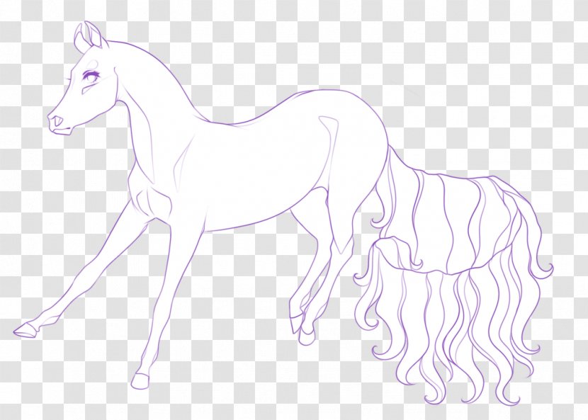 Mane Mustang Foal Stallion Colt - Tail - Unicorn Castle Transparent PNG