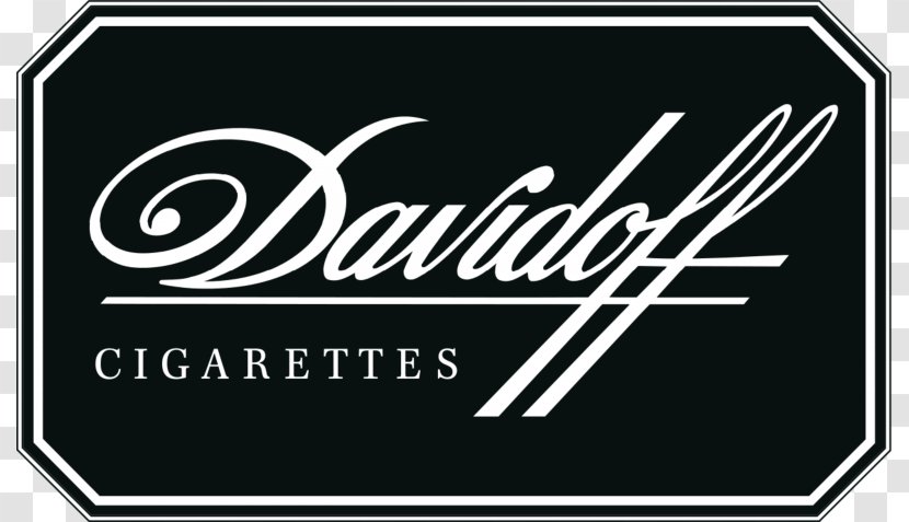 Davidoff Logo Cigar Tobacco Pipe - Brand - Black And White Transparent PNG