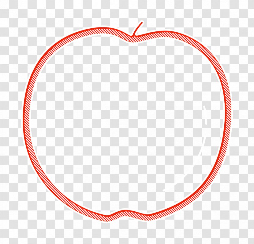 Apple Icon Fruit Fruits - Heart - Red Transparent PNG