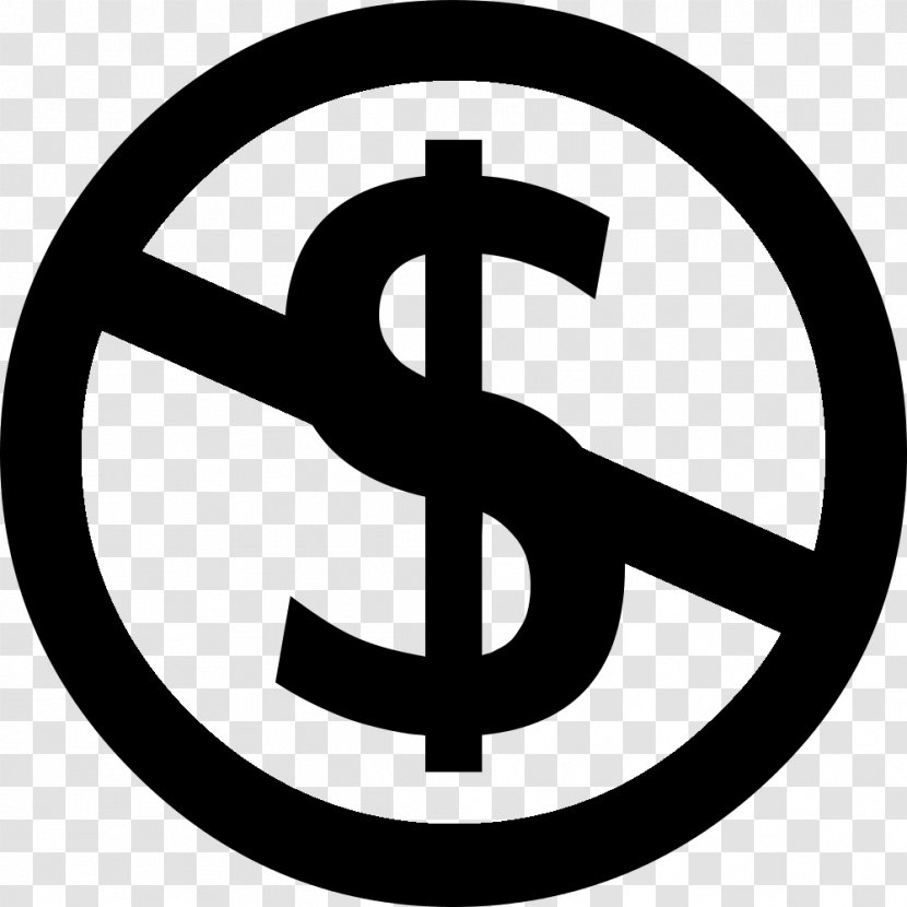 Anti-capitalism Symbol Logo - Black And White Transparent PNG