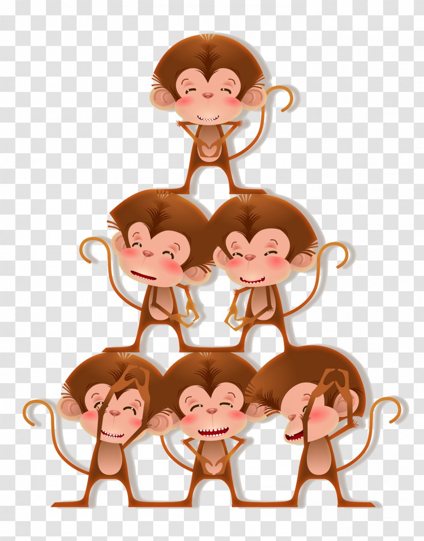 Monkey Orangutan Gorilla Clip Art - Fictional Character - Cartoon Transparent PNG