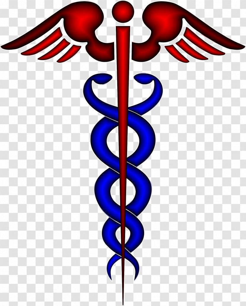 Staff Of Hermes Caduceus As A Symbol Medicine Clip Art - Health Care - Red Cross Transparent PNG