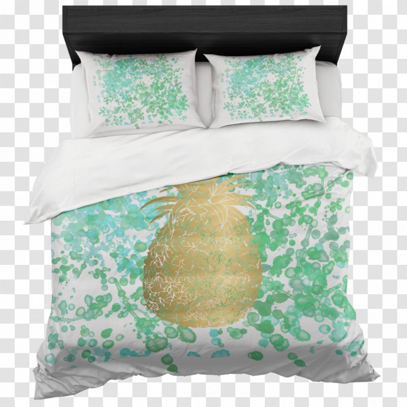 Duvet Covers Towel Bed Pillow - Throw - Watercolor Pineapple Transparent PNG