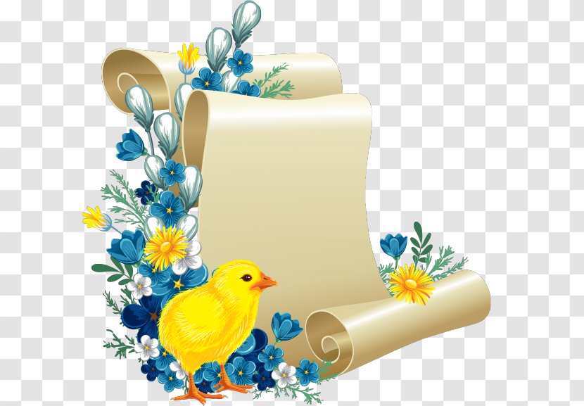 Clip Art - Cut Flowers - Easter Border Transparent PNG