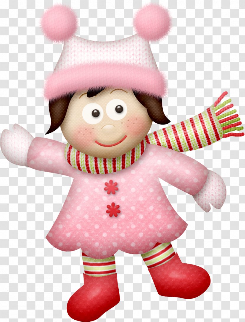 Doll Child Winter Time Clip Art Transparent PNG