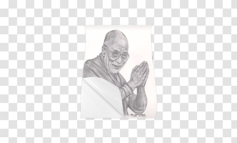 Drawing Sketch Dalai Lama Prismacolor Painting - Astrological Sign - Artwork Transparent PNG