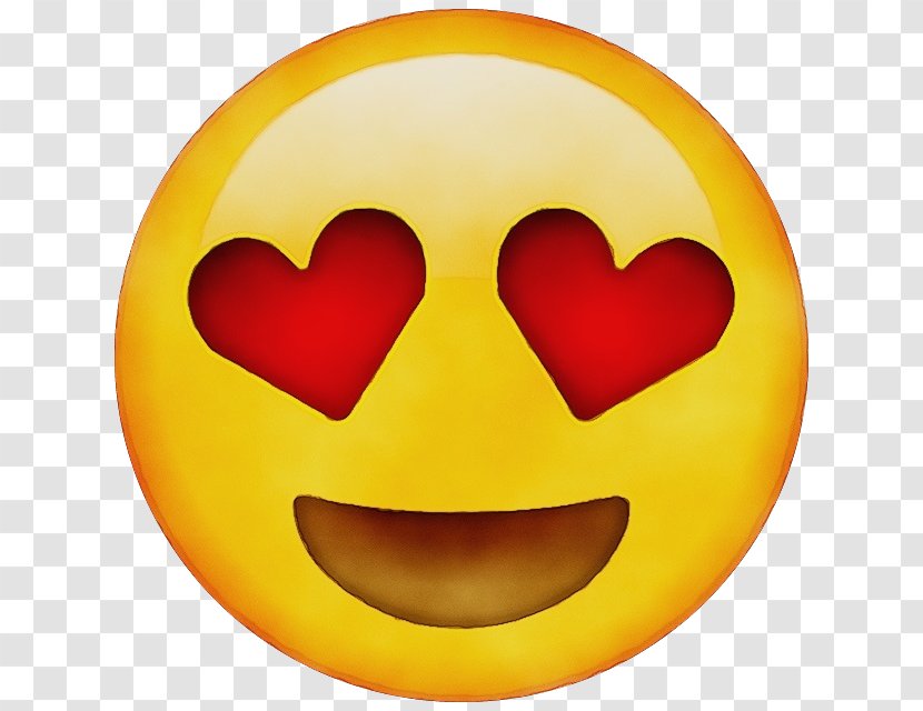 Emoji Heart Eye Smiley - Apple Color Transparent PNG