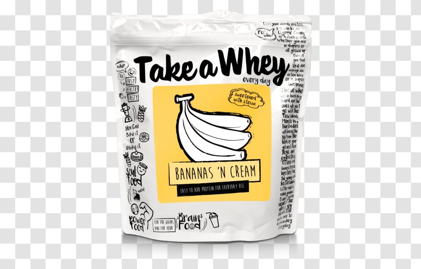 Dietary Supplement Milkshake Whey Protein Isolate - Watercolor - Banana Cream Transparent PNG