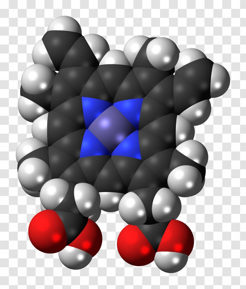 Heme B Myoglobin Space-filling Model Hemoglobin - Spacefilling - Oxygen Transparent PNG