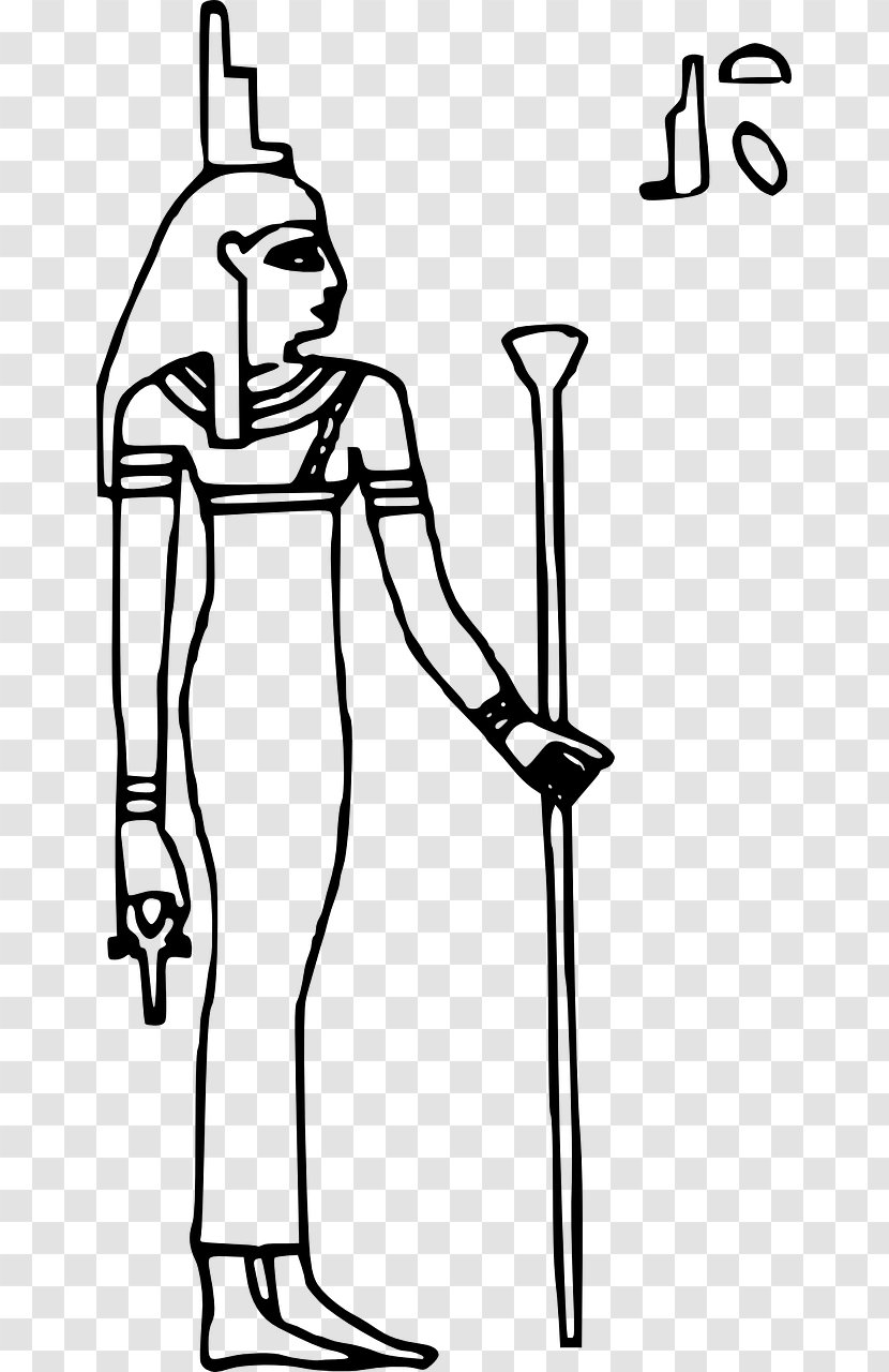 Ancient Egyptian Deities Isis Coloring Book Goddess - Religion Transparent PNG