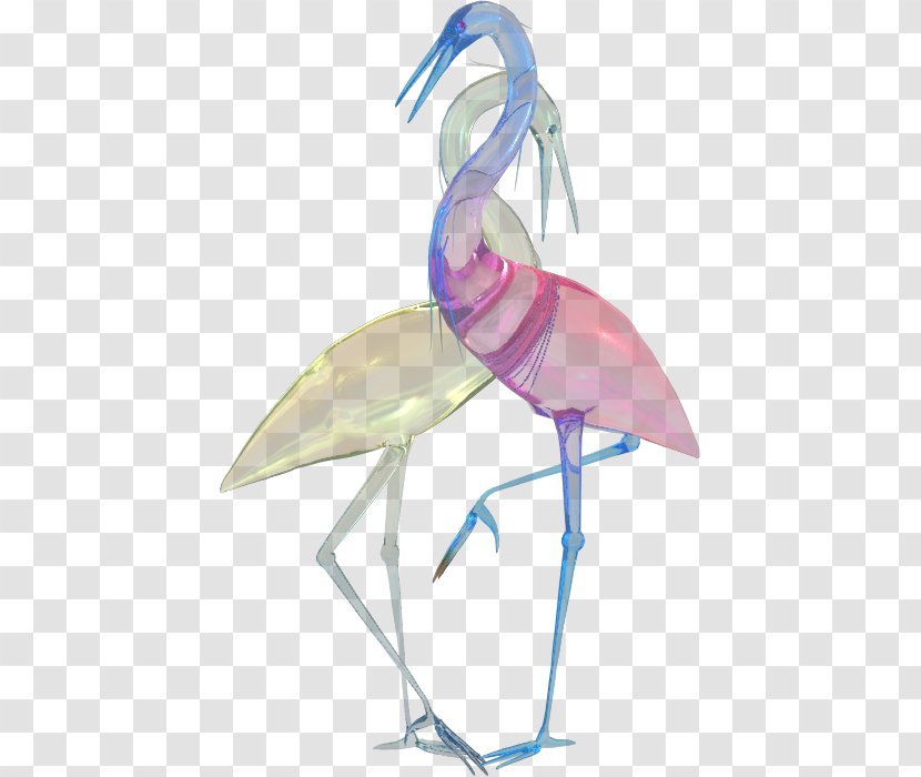Stork Crane Bird Beak Feather Transparent PNG