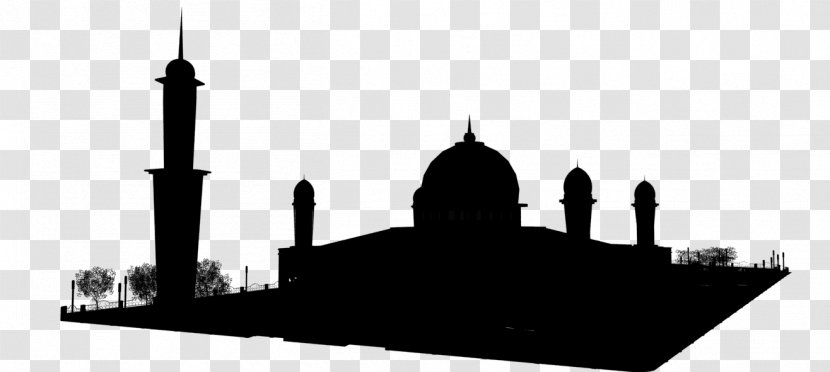 Black & White - M - Place Of Worship Silhouette Spire Inc Transparent PNG