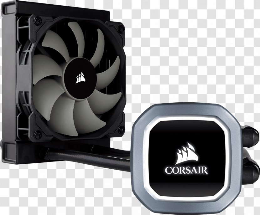 Corsair Hydro Series CPU Cooler Computer System Cooling Parts H60 Aio Liquid Cpu Water Components - Cool Gaming Headset Brands Transparent PNG