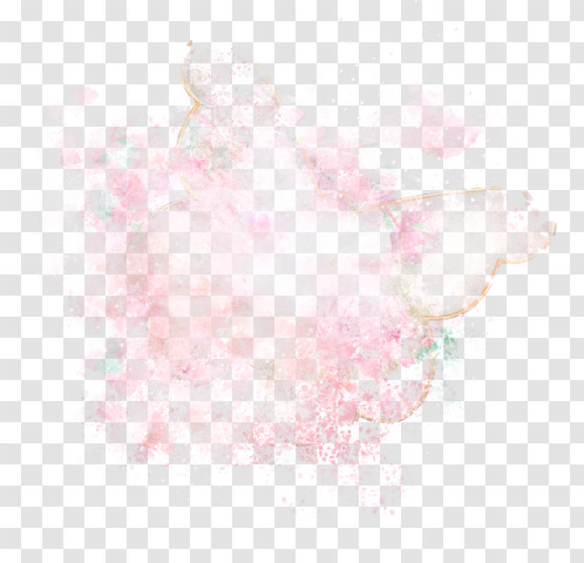 Pink Pattern Smoke Peach Transparent PNG