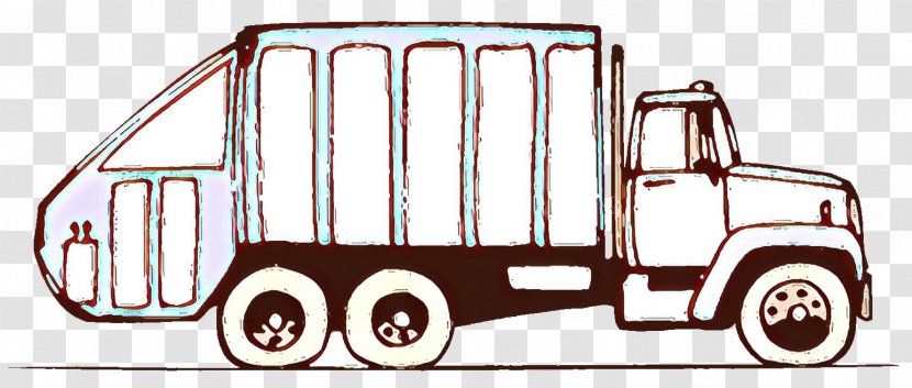 Motor Vehicle Mode Of Transport Car - Cartoon - Commercial Truck Transparent PNG