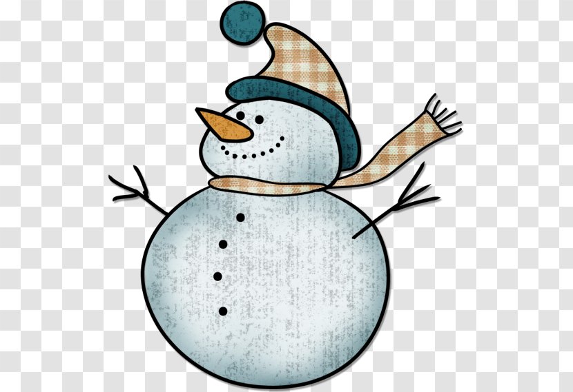 Snowman Hat Scarf Clip Art - Drawing - Decorative Cartoon Transparent PNG