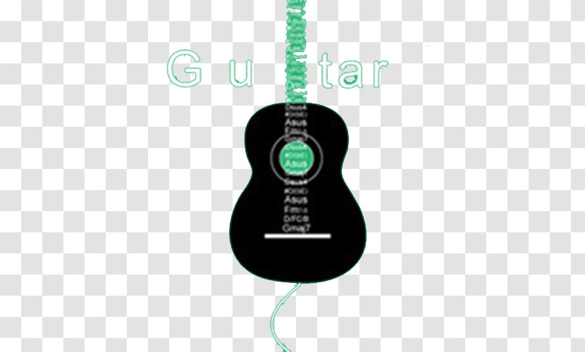 Acoustic Guitar Musical Instrument Electric - Cartoon - Black Transparent PNG